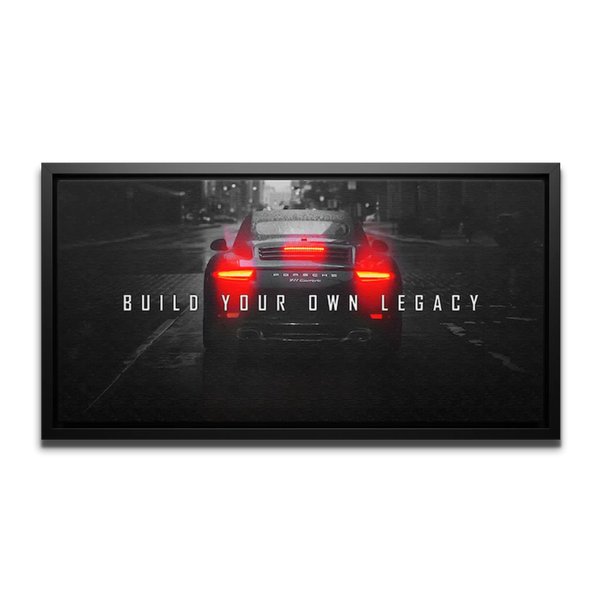 911 Carrera Build Your Legacy Panoramic — Canvas Print