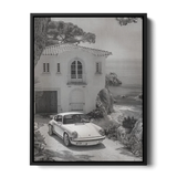 911 Carrera Coastal Villa Bw — Canvas Print