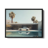 911 Carrera Palm Springs Pool — Canvas Print