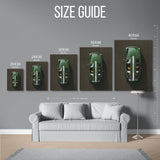 911 Carrera Top View Green — Size Guide