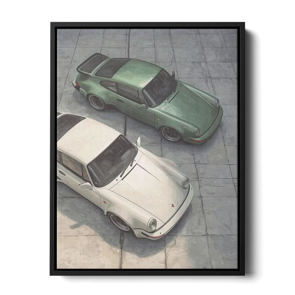 911 Classic Duo Top View — Canvas Print