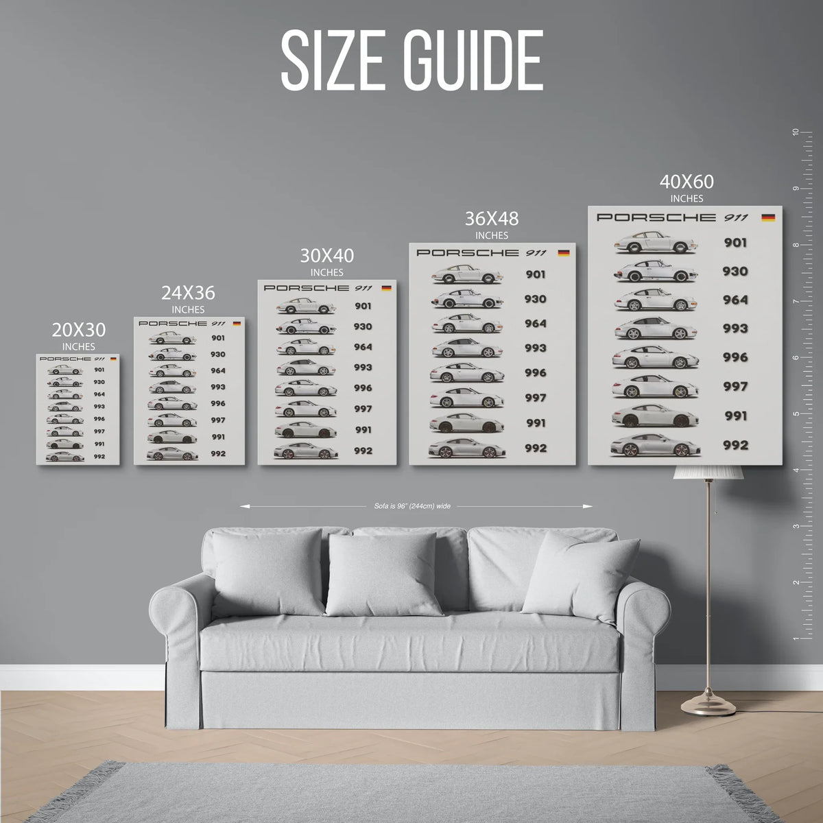 911 Generations Evolution Poster — Size Guide