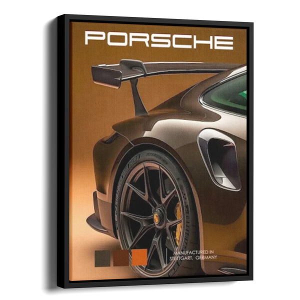 911 Gt3 Rear Wing Brown Poster — Alternate View
