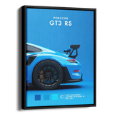 911 Gt3 Rs Blue Poster — Alternate View