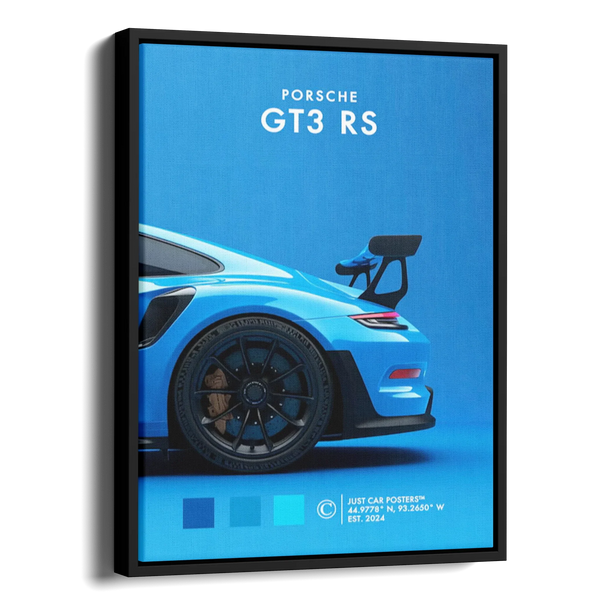 911 Gt3 Rs Blue Poster — Alternate View