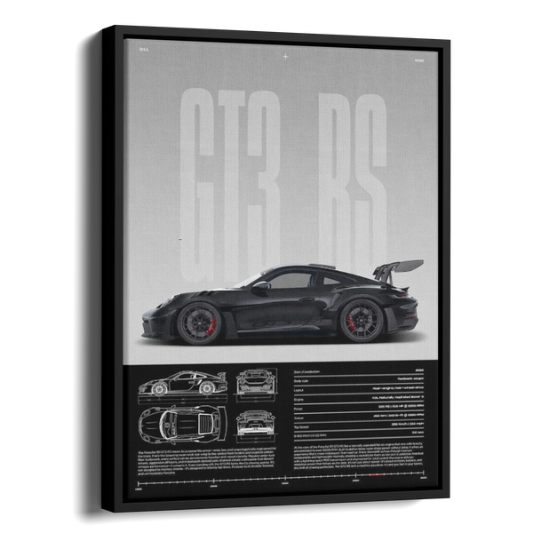 911 Gt3 Rs Blueprint Specs — Alternate View