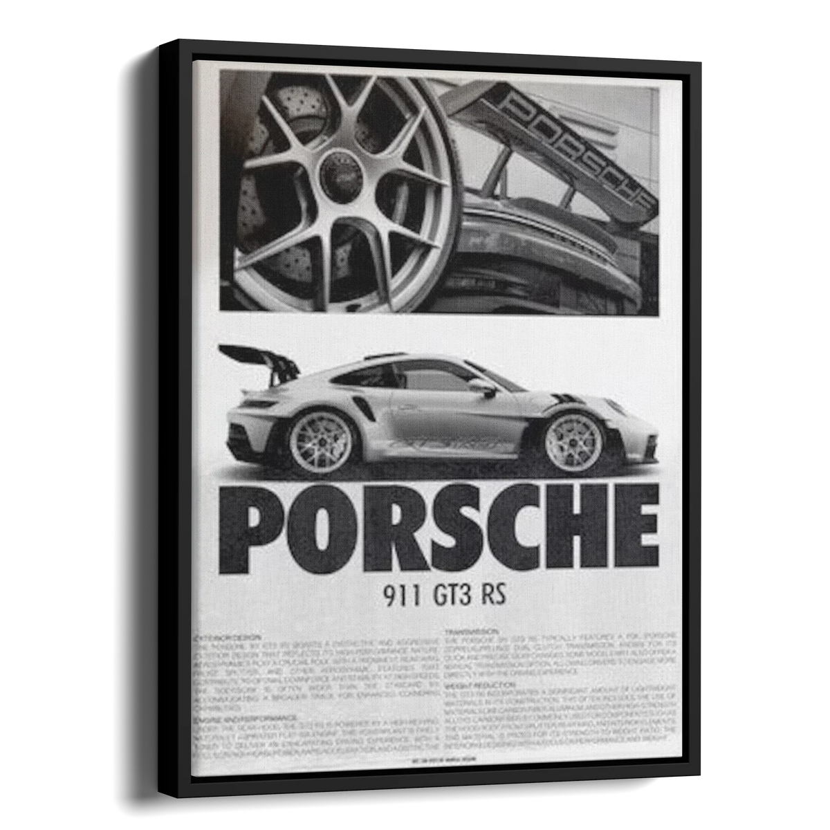 911 Gt3 Rs Newspaper Poster — Alternate View