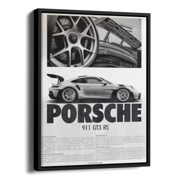 911 Gt3 Rs Newspaper Poster — Alternate View