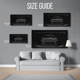 911 Gt3 Starts With Dream Panoramic — Size Guide