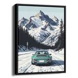 911 Targa Teal Alps Illustration — Alternate View