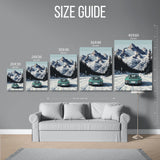 911 Targa Teal Alps Illustration — Size Guide