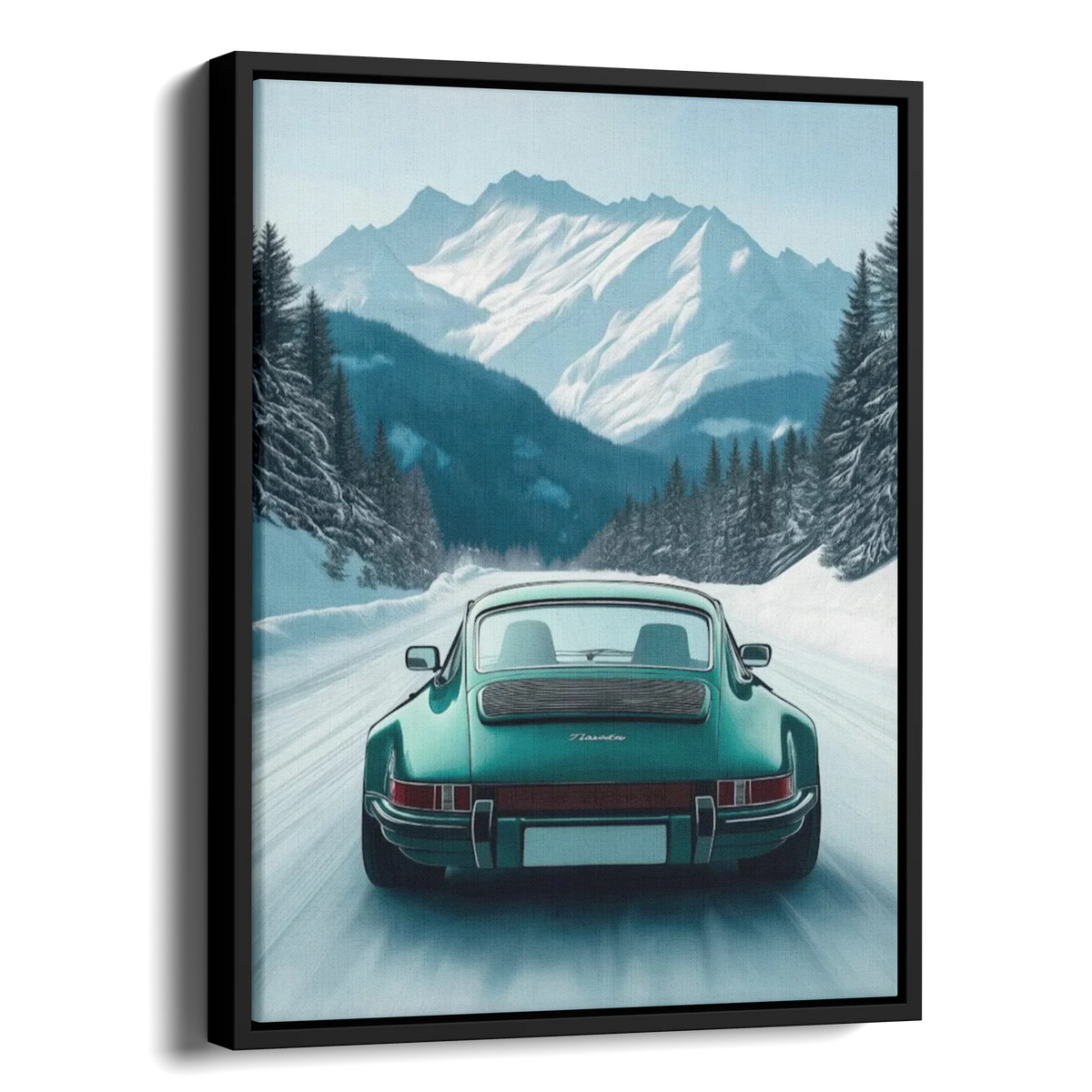 911 Targa Teal Alps Portrait — Alternate View
