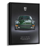 911 Turbo 930 Green Front Poster — Alternate View
