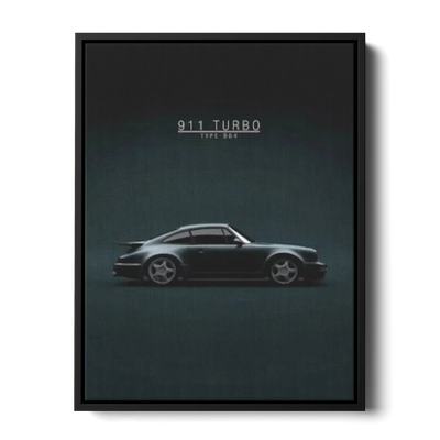 911 Turbo 964 Dark Poster — Canvas Print
