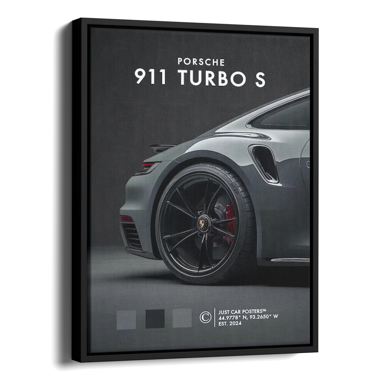 911 Turbo S Grey Poster — Alternate View
