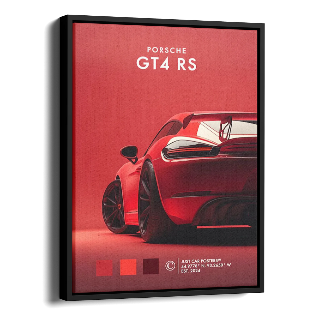 Cayman Gt4 Rs Red Poster — Alternate View